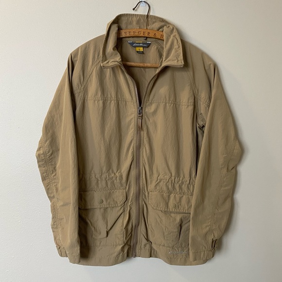 Eddie Bauer Tan Lightweight Jacket - Picture 1 of 6